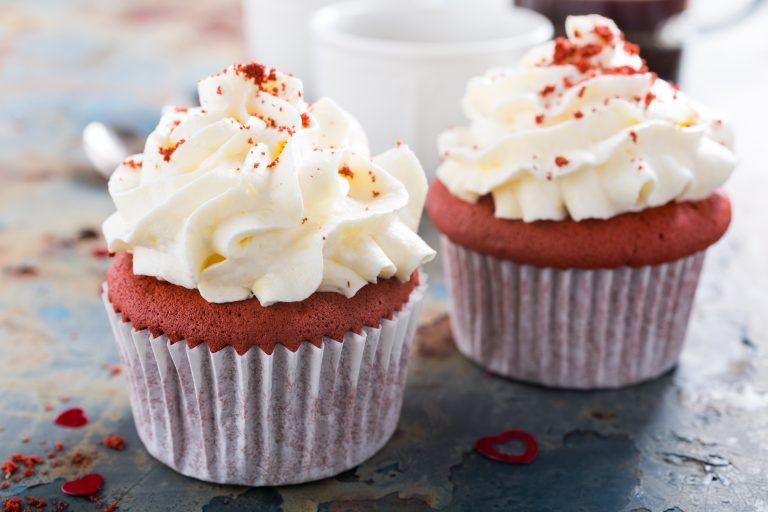 Cupcakes red velvet keto