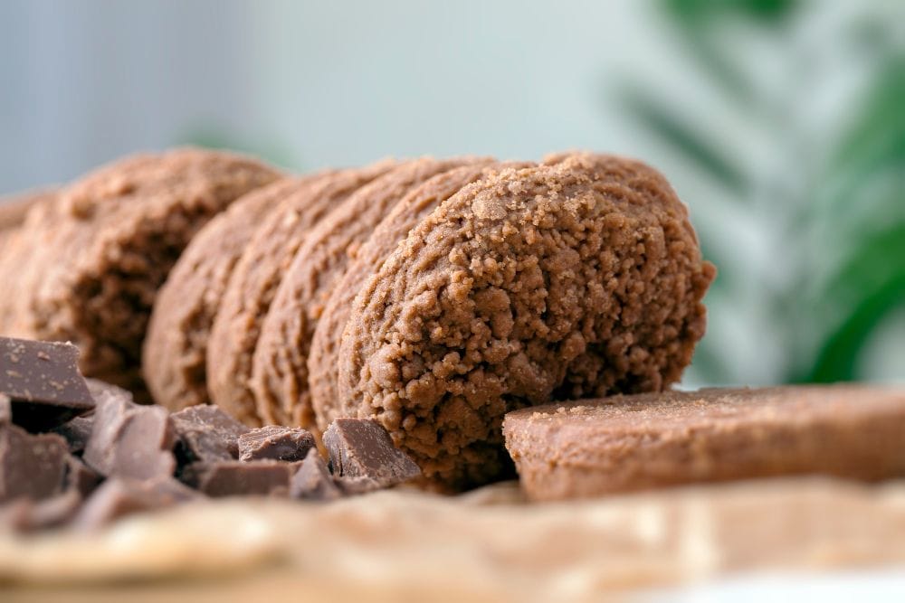 galletas de coco keto con nibs de cacao