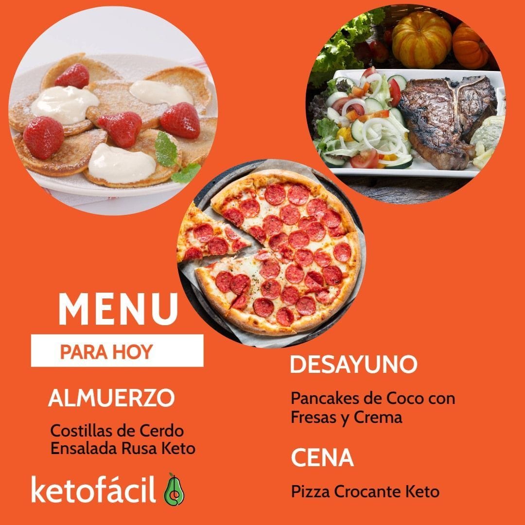 menú ketofacil del domingo